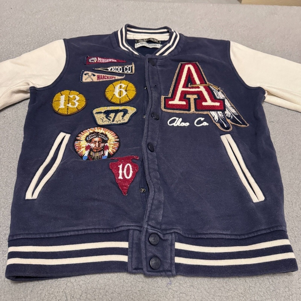Trust 80 Akoo Long Sleeve Varsity Jacket‎ Navy Women's Small Womens Embroidered